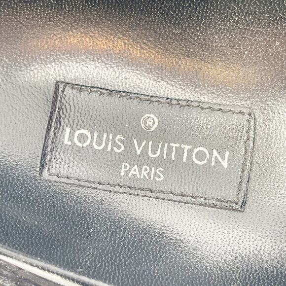 Louis Vuitton Black Leather Samourai Platform Chain Link Chunky Sandal EU 37 - Picture 14 of 15